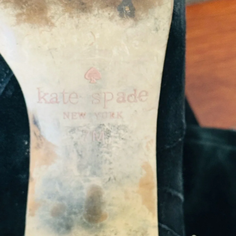 Kate Spade Lora Black Suede Leather Over-the-Knee Women's Boots